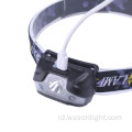 Headlamp senter isi ulang LED yang ringan